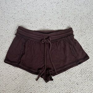 Urban Outfitters Dark Brown Cotton Shorts